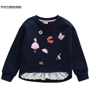 Focusnorm Herfst Baby Meisjes Causale Sweatshirts Tops Bloemen Print Lange Mouwen Trui Katoen Tops