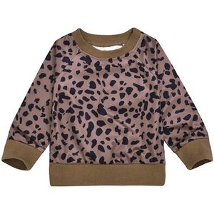 Peuter Baby Meisjes Luipaard Print Sweatshirt Tops Casual Kleding modis peuter herfst kleding sweatshirt kinderen meisjes doek