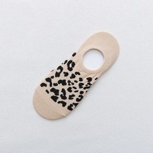 20 Paren/partij Luipaard Print Vrouwen Sokken Zomer Antislip Siliconen Onzichtbare Sok Slippers Casual Meisjes Grappige Sokken (goed)