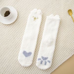 Winter Funny Animal Leuke Fuzzy Sokken Vrouwen Dikke Cartoon Sok Katoen Warme Pluizige Thuis Vloer Kousen Calcetines Huis Mujer