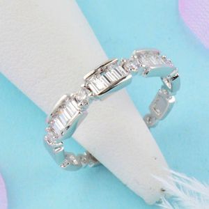 Sinleery Classic Zirconia Cirkel Trouwringen Rose Goud Kleur Sieraden Voor Vrouwen Meisje Anillos JZ050 Ssa