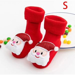 Kids Sokken Baby Jongens Meisjes Sokken Kerst Santa Herten Gebreide Warme Sokken Christmas Santa Herten Anti-Slip Gebreide Warm sokken