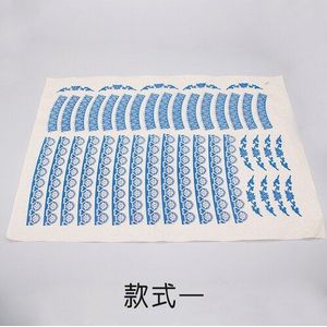 8 Stuks Transfer Papier Onderglazuur Kleur Bloem Papier Blauw En Wit Decals Gunstige Patronen Hoge Temperatuur Keramische Decals