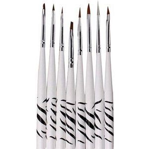 Nail Art Brush Pennen Acryl Nail Penselen UV Gel Nail Polish Schilderen Tekenen Penselen Set Strass Handvat Manicure Gereedschap Borstel