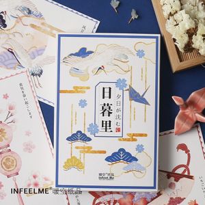 30 Sheets/Set Japanse Nippori Hand Schilderen Postkaart Wenskaart Relatiegeschenk Kaart Boodschap Kaart