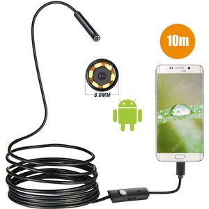 720P 8MM OTG Android Endoscoop Camera 1M 2M 5M 10M Video Endoscoop Borescope Inspectie camera Windows USB Endoscoop voor Auto