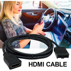 Auto HDMI type E type A Kabel HDMI Socket Vrouw naar Man Adapter Auto Digitale TV HD Monitor GPS Video speler HDMI Auto Gebruik Kabels