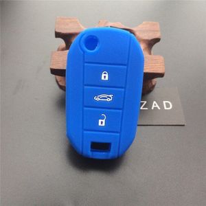 ZAD 3 Knop Siliconen Flip Remote Key Case Fob Cover Houder voor Citroen C4 CACTUS C5 C3 C4L elysee sleutel shell case