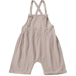 Zomer Pasgeboren Baby Jongens Meisjes Tuinbroek Bib Broek Mouwloze Strap Romper Overalls Kinderen Mode Outfits Kleding 1-4Y