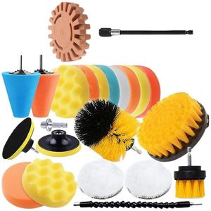 22Pcs Polijsten Pads Kit 4 Inch Buffing Pad, Auto Buffer Polijstmachine Boor Buffing Kit Voor Auto Polijsten, waxen, Afdichting Glazuur