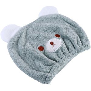 Kids Microfiber Hair Turban Quickly Dry Hair Hat Wrapped Towel Bathing Cap Bear Dry Hair Cap Absorbent Quick Dry