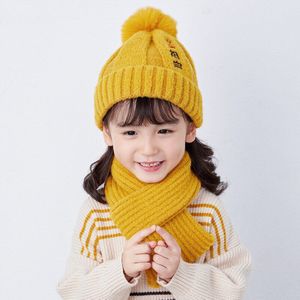 Doitbest 2 tot 6 Jaar oude kinderen Beanie sets Chinese karakter fairy 2 stuks jongens meisjes muts sjaal set