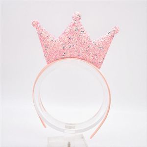 meisjes Glitter Kroon hoofdband Omkeerbare glinsterende pailletten Prinses kroon haar Hoepel hoofdband voor verjaardagsfeestje Cosplay