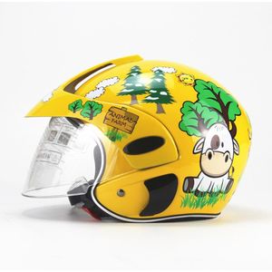 Half Gezicht Motorhelm Cartoon Kinderen Helm Voor Motorfiets Veiligheidsdop Capacete Moto Kids Crash Helm Voor Meisjes En Jongens