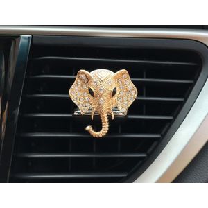 1Pcs Elephant Air Outlet Clip Auto Parfum Auto Accessoires Auto-Styling Diamond Crystal Luchtverfrisser Auto Decoratie