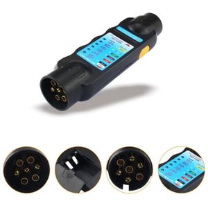 Duurzaam 12V 7-Pin Auto Aanhanger Plug Socket Tester Bedrading Circuit Licht Test Tool Voor Europese