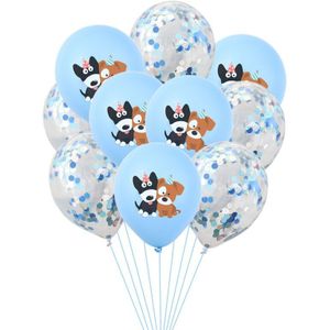 10pcs 12inch Leuke Cartoon Hond Latex Ballon Hond Party Verjaardag Decoratie Baby Shower Kid Speelgoed Helium Ballonnen