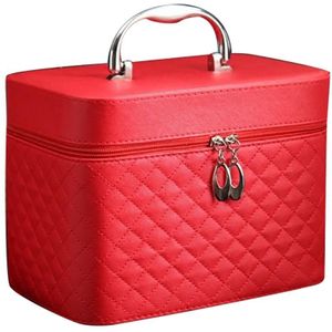 Cosmetische Tas Vrouwen Toilettas Organisator Reizen Make-Up Tas Mode Top Handvat Grote Capaciteit Make-Up Case Cosmetische Tas