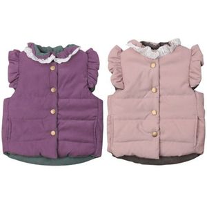 Kids Baby Meisjes Gilet Vest Jacket Mouwloze Winter Warm Vest 0-4 t