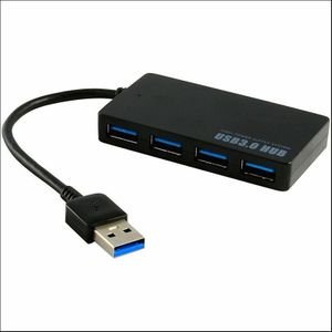 Ultra Slim Usb 3.0 4 Port Multi Data Hub Uitbreiding Splitter High Speed 5 Gbps Usb Hub Adapter Voor macbook PS3 Xbox Laptop