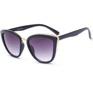 Vrouwen Zonnebril Klassieke Ovale Glazen 3 Kleuren Retro Stijl Mode Uv400 Cat Eye Zonnebril Voor Outdoor Activiteiten