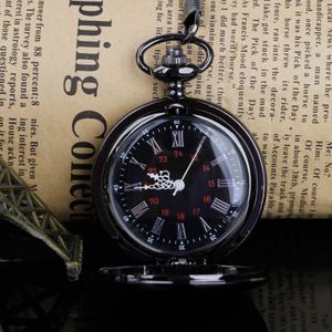 Klassieke Mode Fob Gladde Stalen Quartz Zakhorloge Vintage Romeinse Nmber Wijzerplaat Hanger Fob Horloge Klok