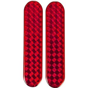 2Pc Pet Night Dark Veiligheid Mark Reflecterende Strips Auto Deur Sticker Waarschuwing Tape Auto Decoratie Accessoires Rood/Geel/Blauw/Groen