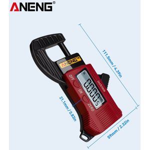 Aneng 0.01Mm Digitale Diktemeter Mini Wijzerplaat Diktemeter Schuifmaat Meter Carbon Fiber Composites Breedte Meet Gereedschap