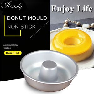 Aomily Geanodiseerd Aluminium Donut Pan Mould DIY Chiffon Cakevorm Keuken Bakkerij Bakken Decoratie Tin Ring Gereedschap Bakvormen