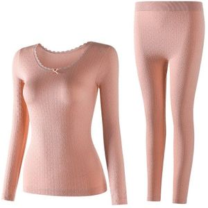 Vrouwen Winter Lange Jhons Thermisch Ondergoed Zachte Onzichtbare Kleding Tops Buttoms Set