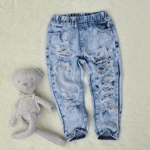 Kinderen Jeans Voor Meisjes Grote Gat Katoenen Jeans Baby Meisjes Cowboy Broek Kids Licht Broek Voor Jongens En Meisjes jean