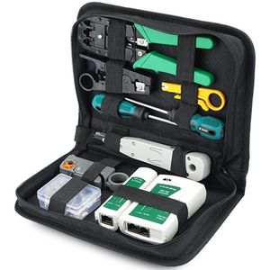 Netwerk Kabel Tester Tool Lan Utp Schroevendraaier Draad Stripper RJ45 Connector Computer Netwerk Krimptang Tool Kit Set
