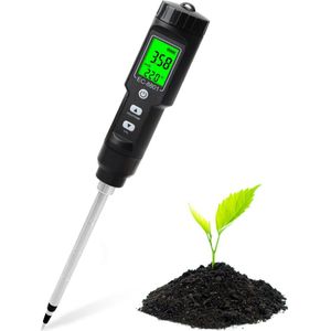 Yieryi 2-In-1 Professionele Digitale Bodem Ec/Temperatuur Tester Waterdicht, Backlight Automatische Temperatuurcompensatie Verwijderbare
