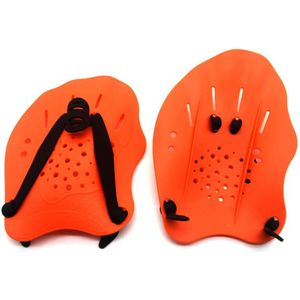 1 Paar Zwemmen Peddels Training Verstelbare Hand Zwemvliezen Handschoenen Padel Vinnen Flippers