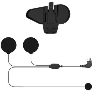 Maxto M2 M3 Motorhelm Headset Intercom Bracket Mount Houder Base + Soft Microfoon Oortelefoon Voor Maxto M2/M3
