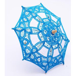 Wit Kant Bruids Paraplu Bloem Meisje Weinig Zon Paraplu Voor Bruiloft Bruid Kant Paraplu Parasol Voor Kids Sombrilla Vintage