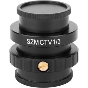 Szmctv 1/3 Adapter C-Mount Lens Adapter Voor Trinoculaire Stereo Microscoop Video Camera Microscoop Accessoires