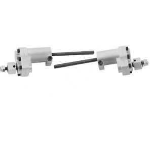 Metal Voor Achter Portal Assen Met Steering Link Voor 1/10 Rc Crawler Axiale SCX10 Ii 90046 90047 AR44 As Upgrade onderdelen