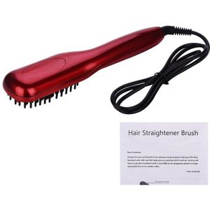 Keramische Stijltang Borstel Negatieve Ionen Rechttrekken Kam Elektrische Haarborstel Lcd-scherm Borstel Salon Hairdressing Styler