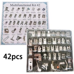 82/11Pcs Naaimachine Presser Foot Voeten Kit Set Met Doos Brother Singer Janom Naaimachines Voet Gereedschappen accessoire Naaien Tool