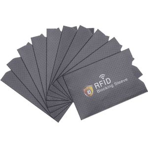 10 Stuks Anti Diefstal Voor Rfid Credit Card Protector Blokkeren Sleeve Skin Case Cover X3UF