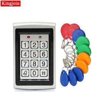 Standalone Toegang Controller met 10 stuks EM sleutelhangers RFID Toegangscontrole Toetsenbord digitale panel Kaartlezer Voor Deurslot Systeem