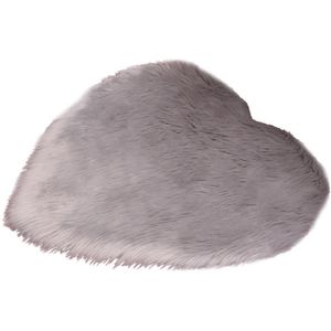 Hartvormige Pluizige Tapijt Wasbare Decoratieve Zachte Faux Fur Floor Mat Harige Tapijt Karpetten Voor Thuis Slaapkamer Decor