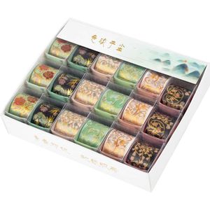 1Set Kraan Folie Washi Tape Set Scrapbooking Decoratieve Plakband Papier Japanse Briefpapier