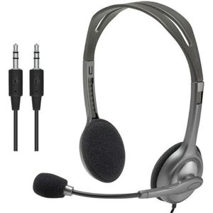 Logitech H110/H111 Stereo Headset Met Microfoon 3.5Mm Wired Hoofdtelefoon Stereo Sound Headset Voor Muziek, games En Gesprekken Instock