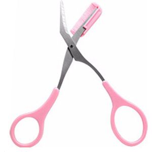 Wenkbrauw Trimmer Schaar Met Kam Schaar Ontmoette Kam Facial Ontharing Grooming Shaping Scheerapparaat Cosmetische Accessoires