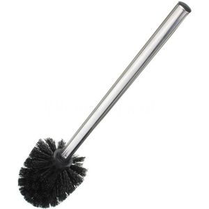 1pcs Vervanging roestvrijstalen WC Badkamer Schoonmaken Toiletborstel Zwart Hoofd Houder