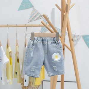 Peuter Jongens Shorts Bloemen Gedrukt Denim Shorts Voor Jongen 1 2 3 4 5 6 Y Baby Kids Broek jeans Kind Shorts