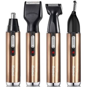 Originele All In One Oplaadbare Neus Haar Trimmer Baard Grooming Voor Mannen Wenkbrauw Ontharing Neus Oor Scheerapparaat Gesneden Cleaner