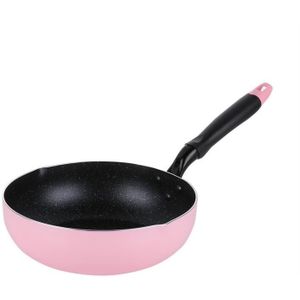 Yihao 26Cm Roze Kleur Non-stick Zonder Pot Cover Pannen Algemeen Gebruik Voor Gas En Inductie Kookplaat Non stick Pannen